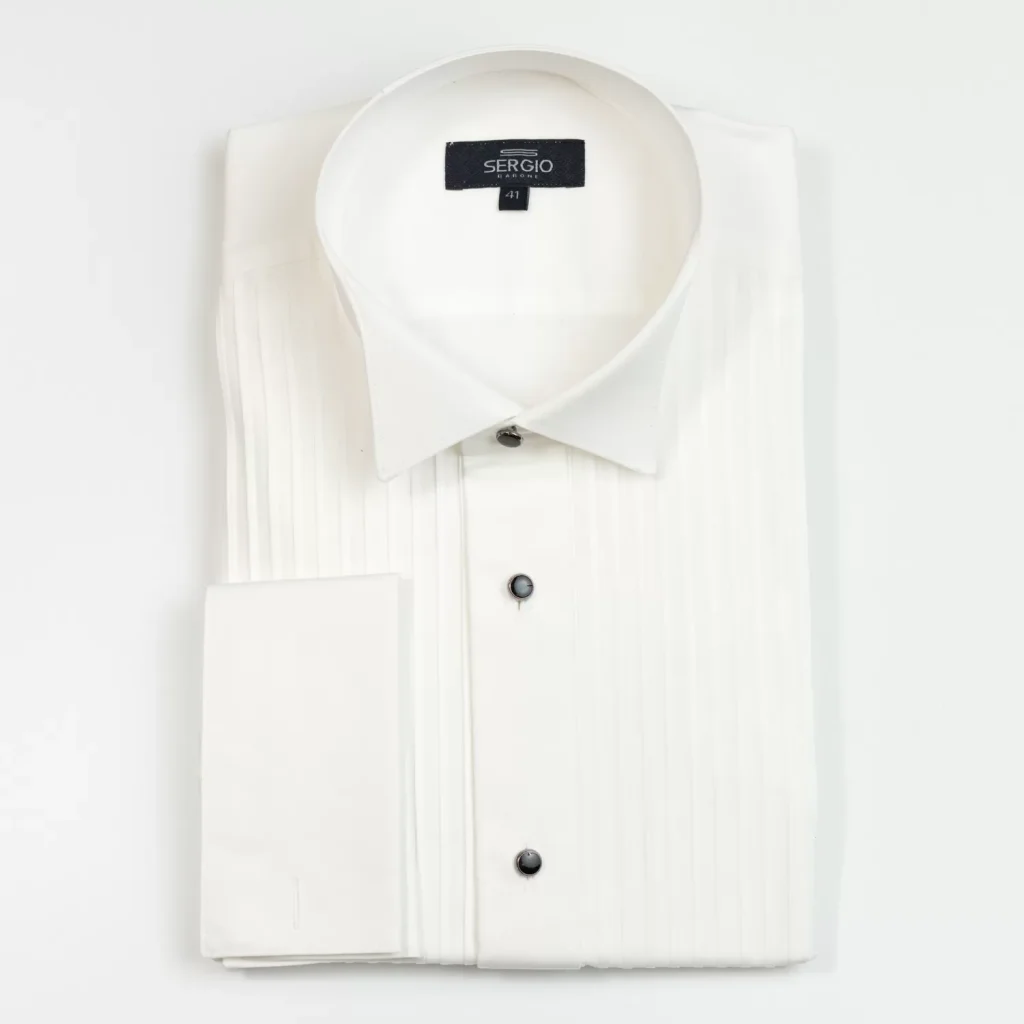 Sergio Barone Tuxedo Shirt White SB200DSWDC187